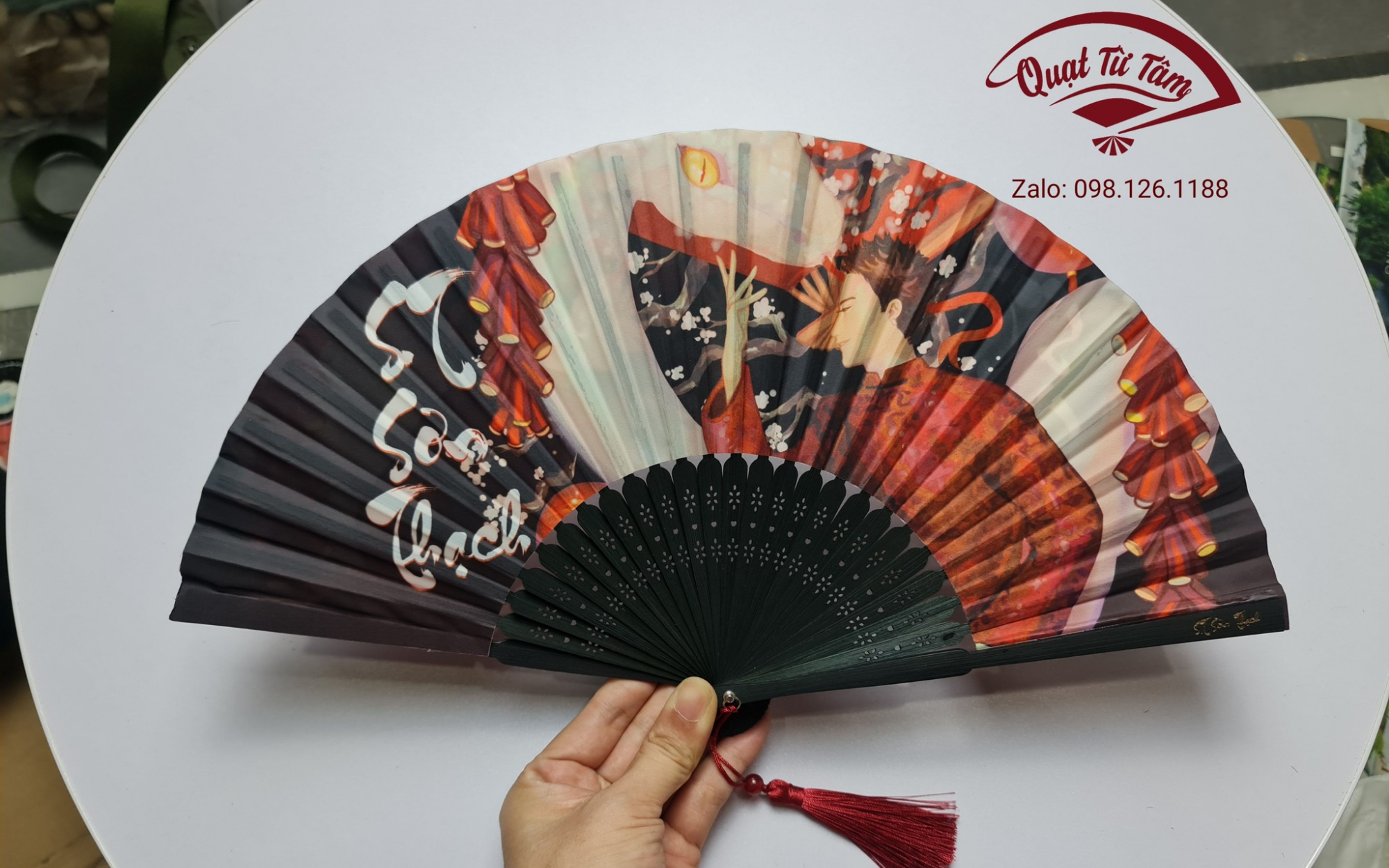 giá in quạt giấy