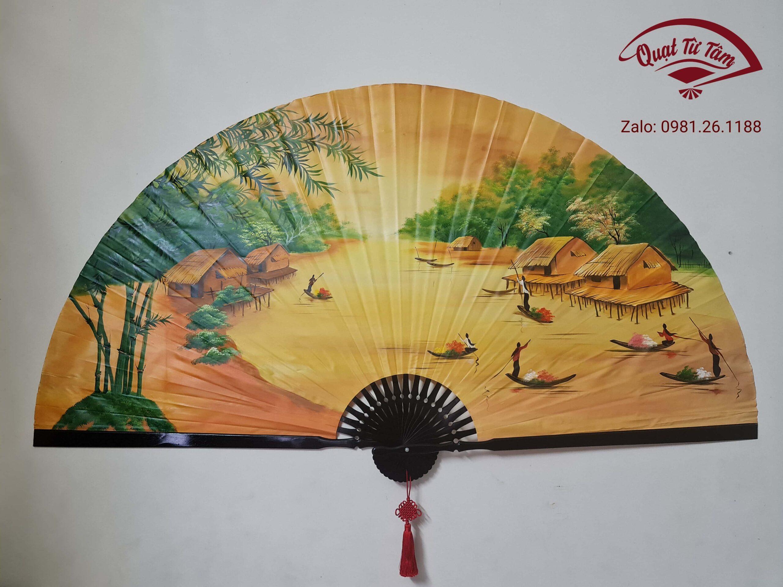 Quạt Tranh Sơn Thủy – Vẻ Đẹp Cổ Điển, Hồn Thiên Nhiên - Image 17