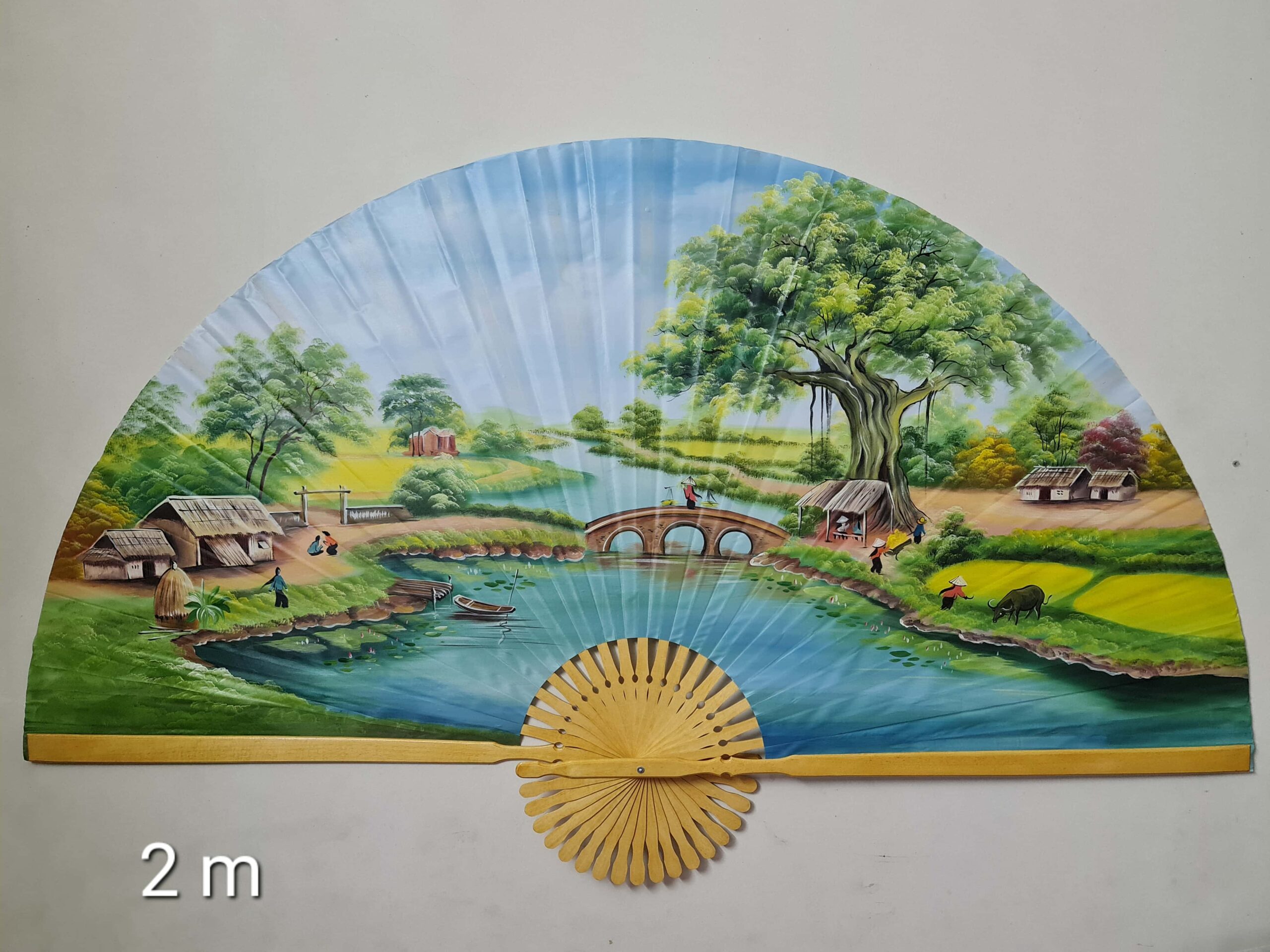 Quạt Tranh Sơn Thủy – Vẻ Đẹp Cổ Điển, Hồn Thiên Nhiên - Image 12