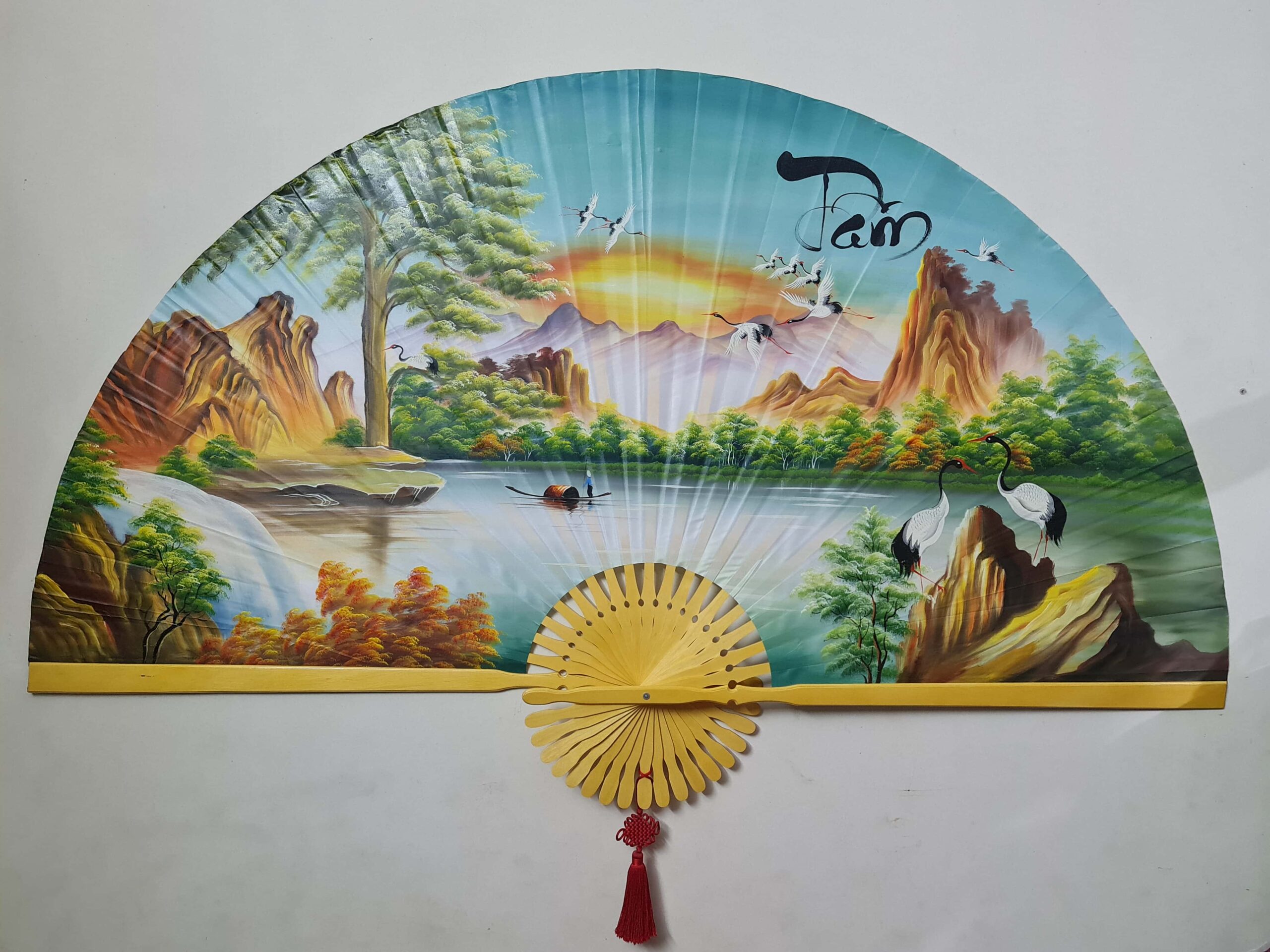 Quạt Tranh Sơn Thủy – Vẻ Đẹp Cổ Điển, Hồn Thiên Nhiên - Image 13