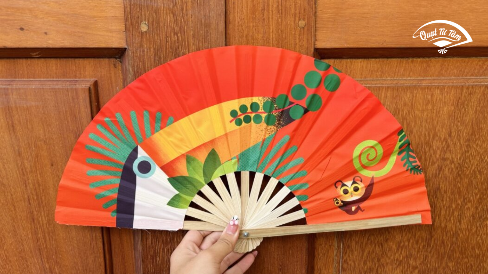 quạt giấy cầm tay handmade