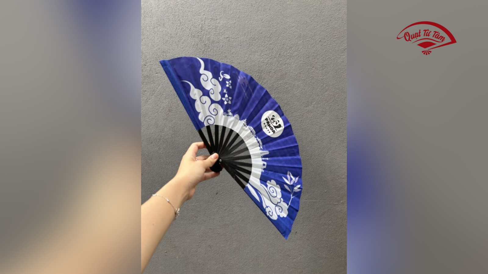 quạt giấy cầm tay handmade
