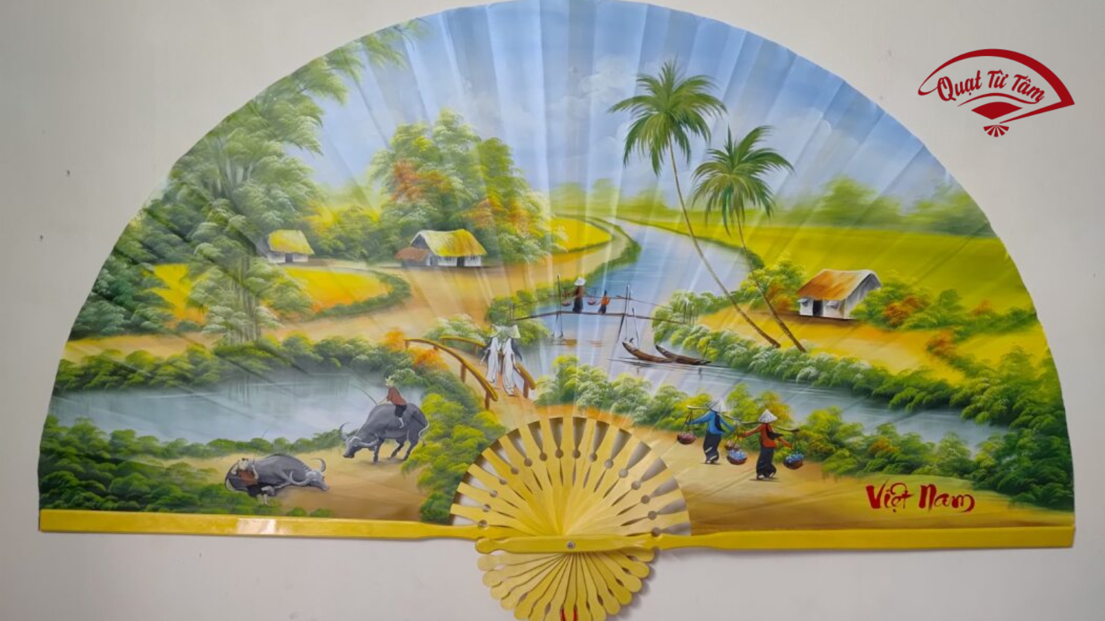quạt tranh treo tường Hà Nội