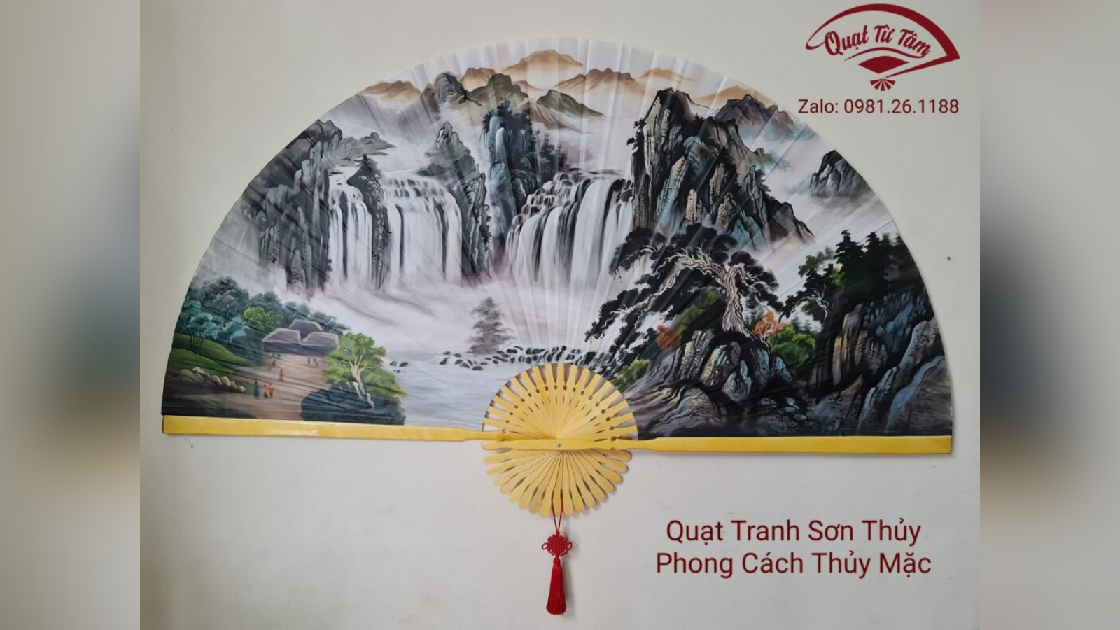 Quạt tranh phong cách Nhật Bản