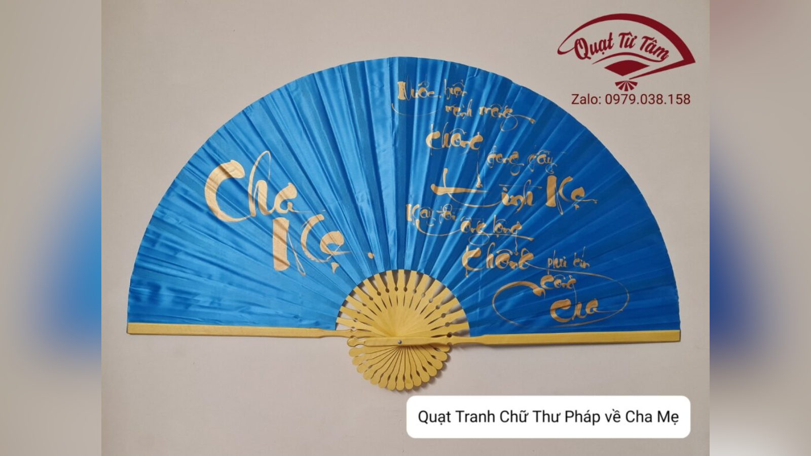 Quạt tranh thư pháp